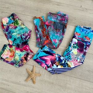 3 Onzie capris S/M 🌴🦜🌺🇺🇸